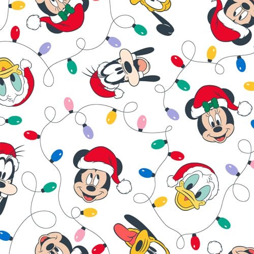 Mickey & Friends Lights Fabric- By the yard