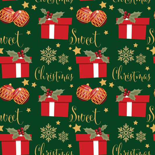 Fat Quarter Christmas Gifts Green