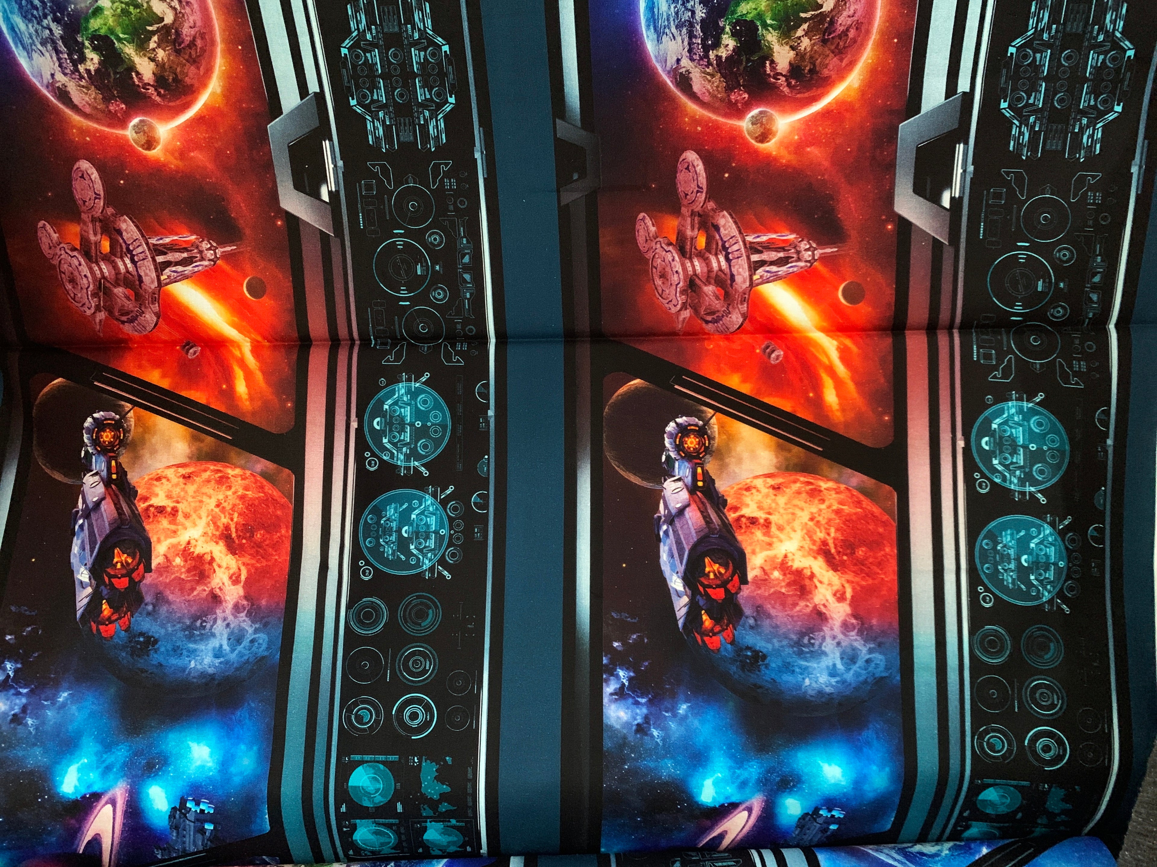 Sci-Fi Border Fabric