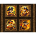 Pirate Buddies Pillow Fabric Panel
