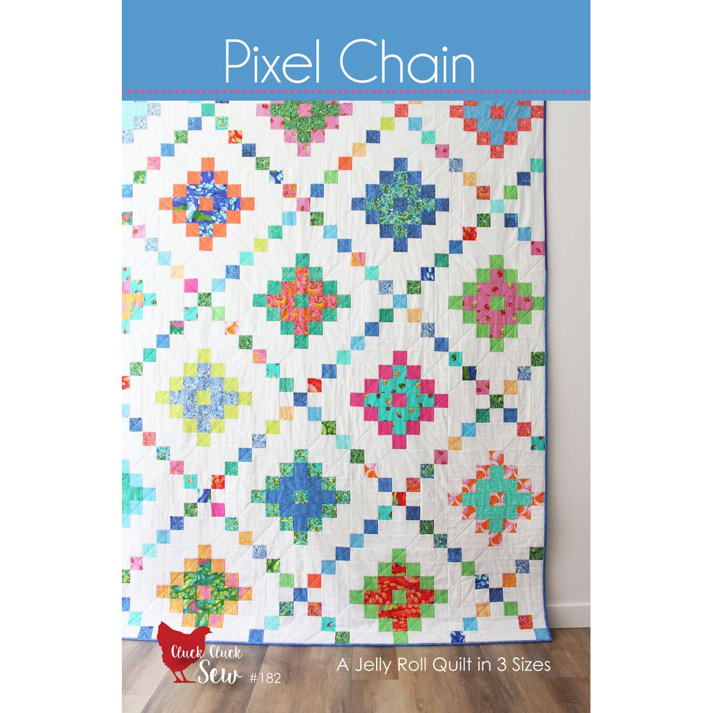 Cluck Cluck Sew Pixel Chain Quilt Pattern