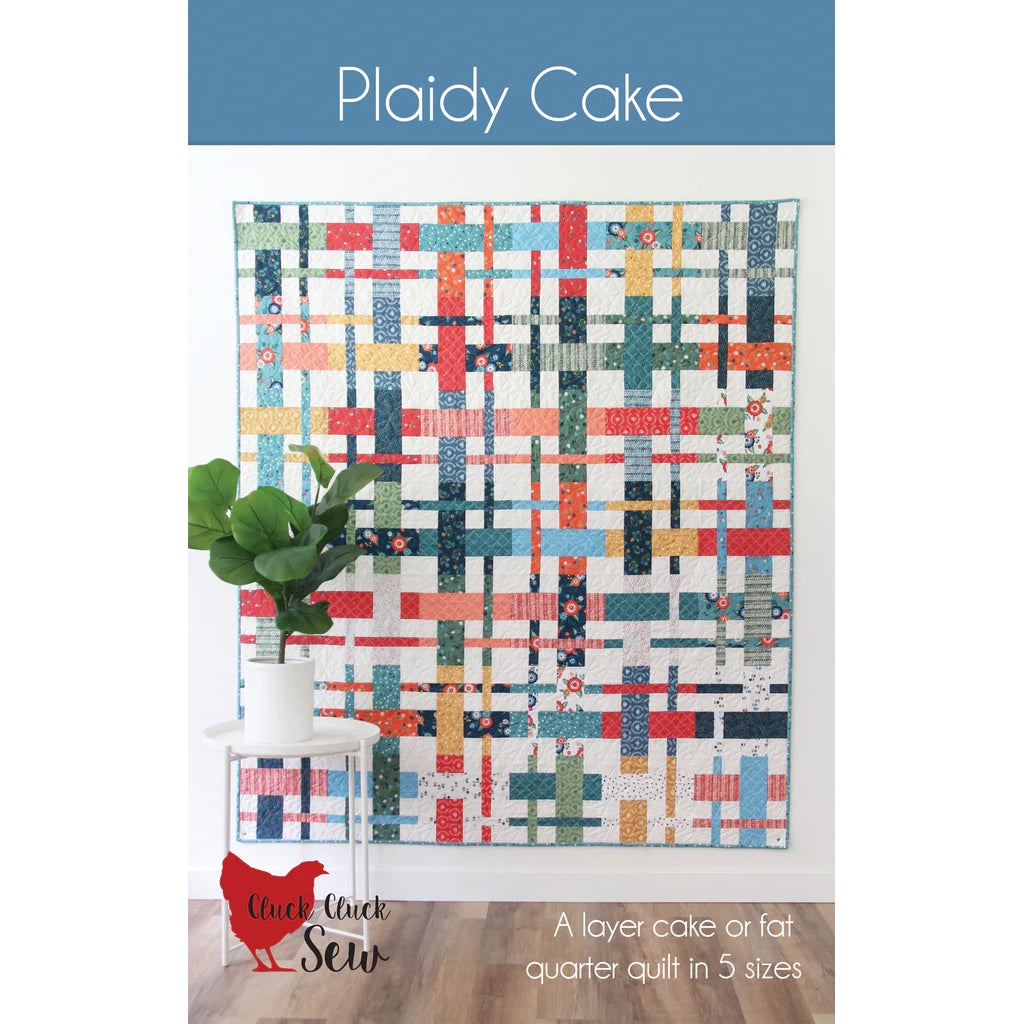 Cluck Cluck Sew Plaidy Cake Quilt Pattern