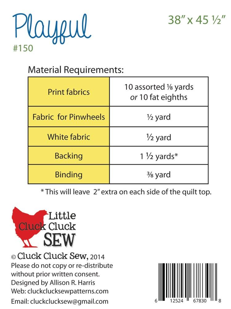 Cluck Cluck Sew Playful Quilt Pattern
