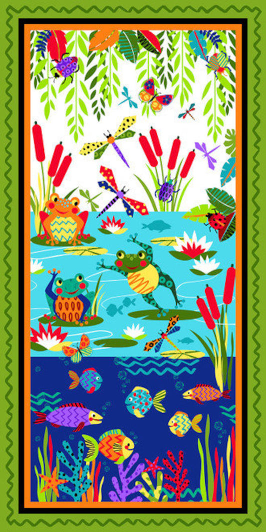 Pond Life Fabric Panel