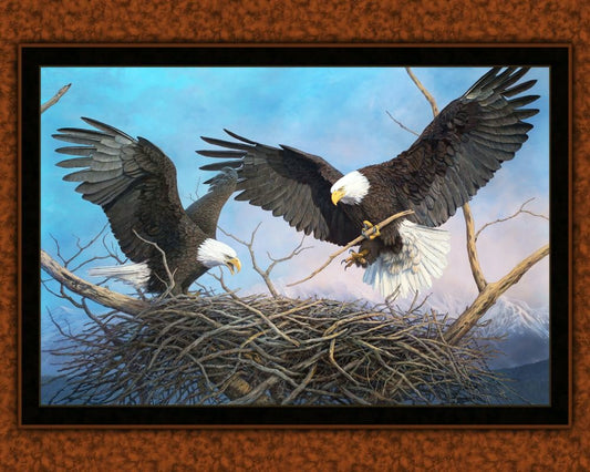 Power And Promise Eagle Fabric Panel