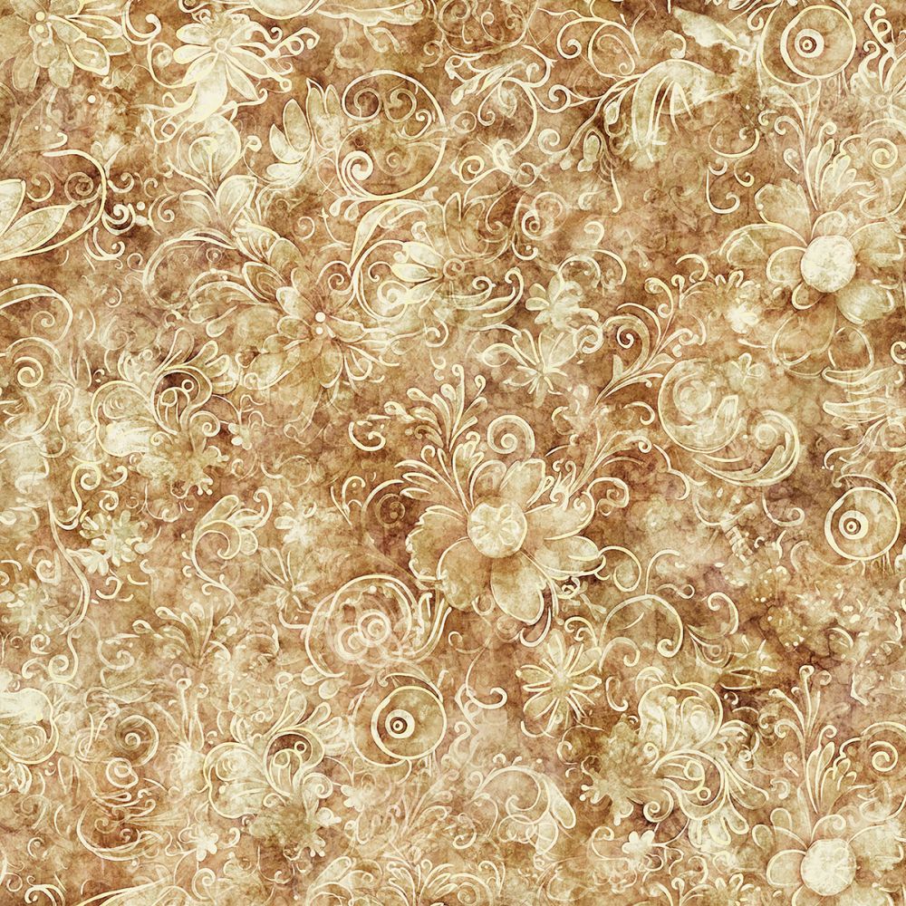 Queen's Garden Fabric - Beige - By the yard