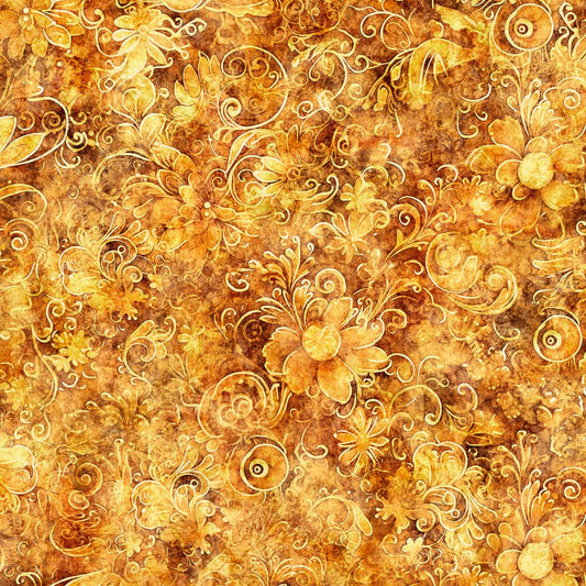 Queen's Garden Fabric - Harvest - By the yard