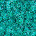 Queen's Garden Fabric - Turquoise
