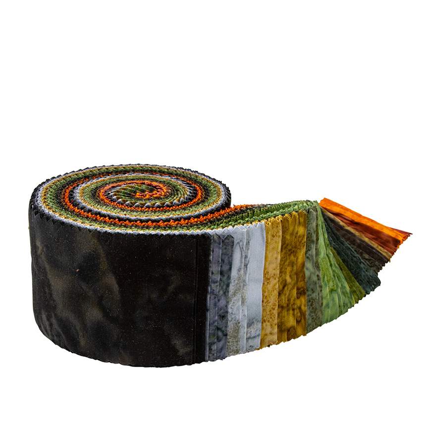Batiks Hand-Dyes Woodland Elegance 2.5" Strips
