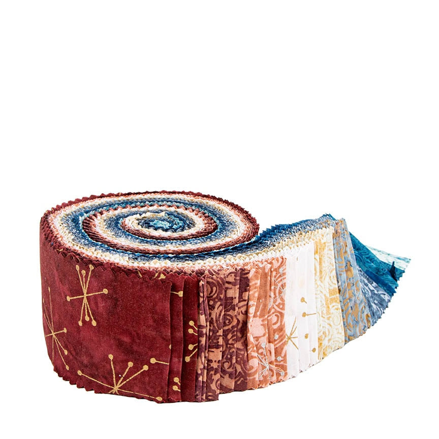 Batiks Express Yourself! Holiday Sparkle Boho 2.5" Strips C