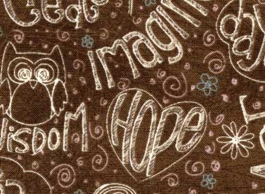 Simply Imagine Brown Fabric - By the yard