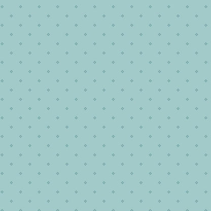 Rose & Violet's Bouquet des Fleurs Dots Blue Fabric - By the yard