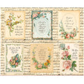 Rose & Violet's Bouquet des Fleurs Rose Garden Fabric Panel