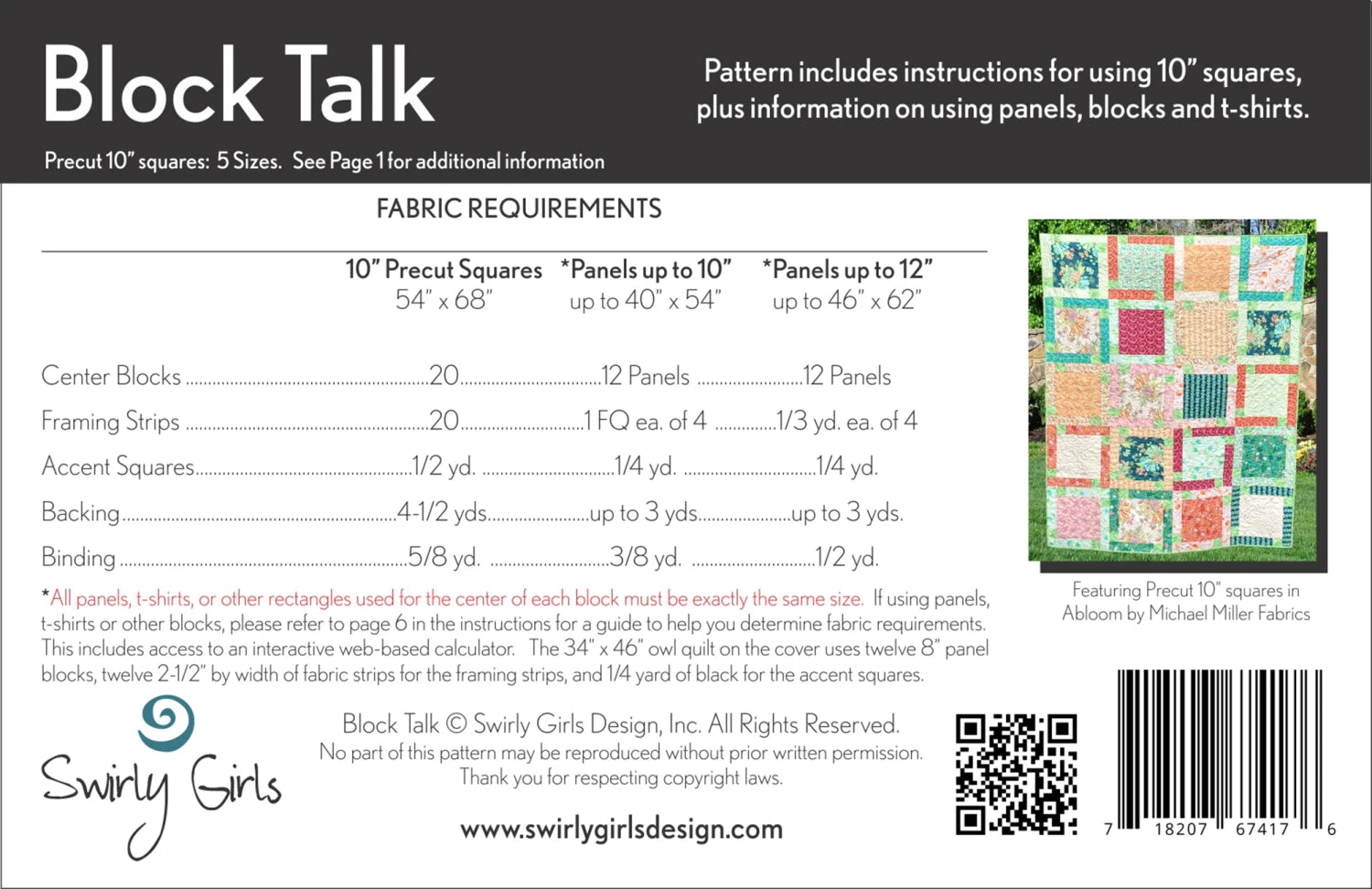 Block Talk Quilt Pattern