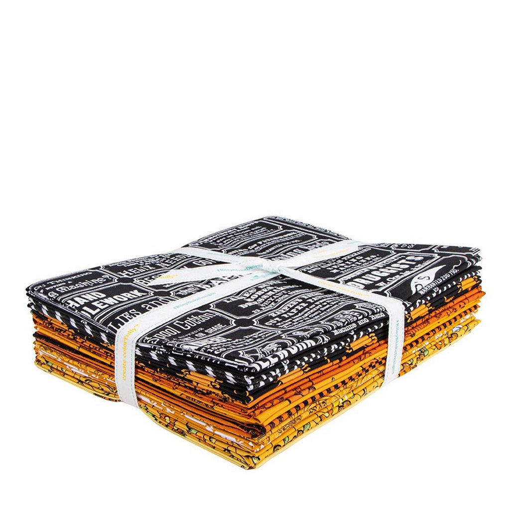 Scary Scraps 1-Yard Bundle Black 13pc