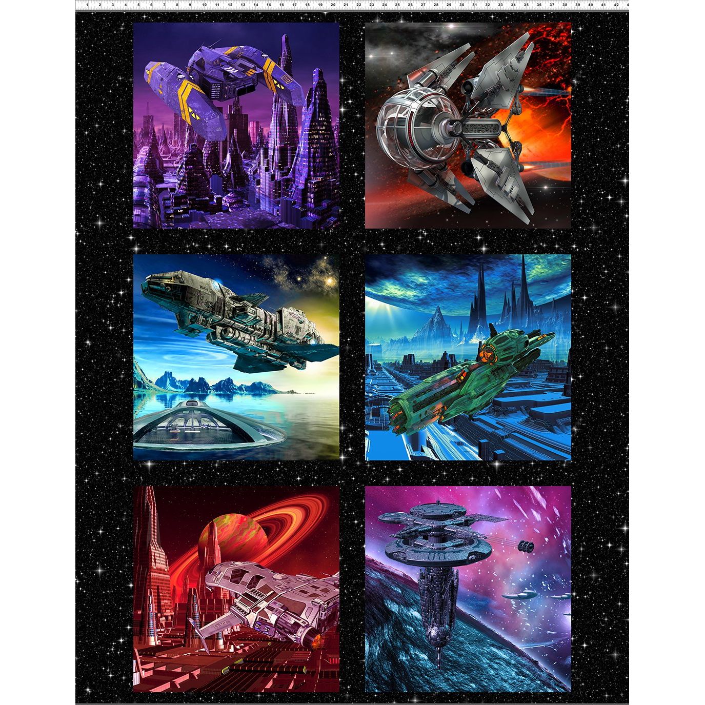 Sci-Fi Fabric Panel