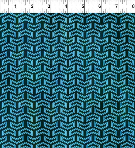 Sci-Fi Signal Teal Fabric