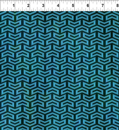 Sci-Fi Signal Teal Fabric - By the yard