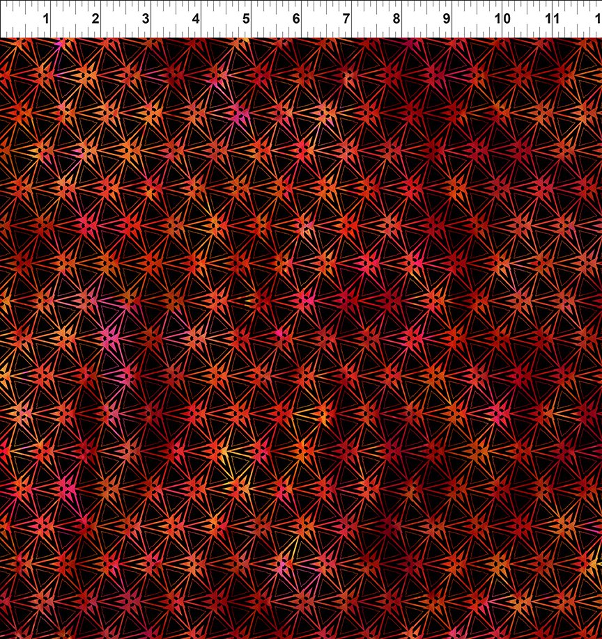 Sci-Fi Stellar Red Fabric - By the yard