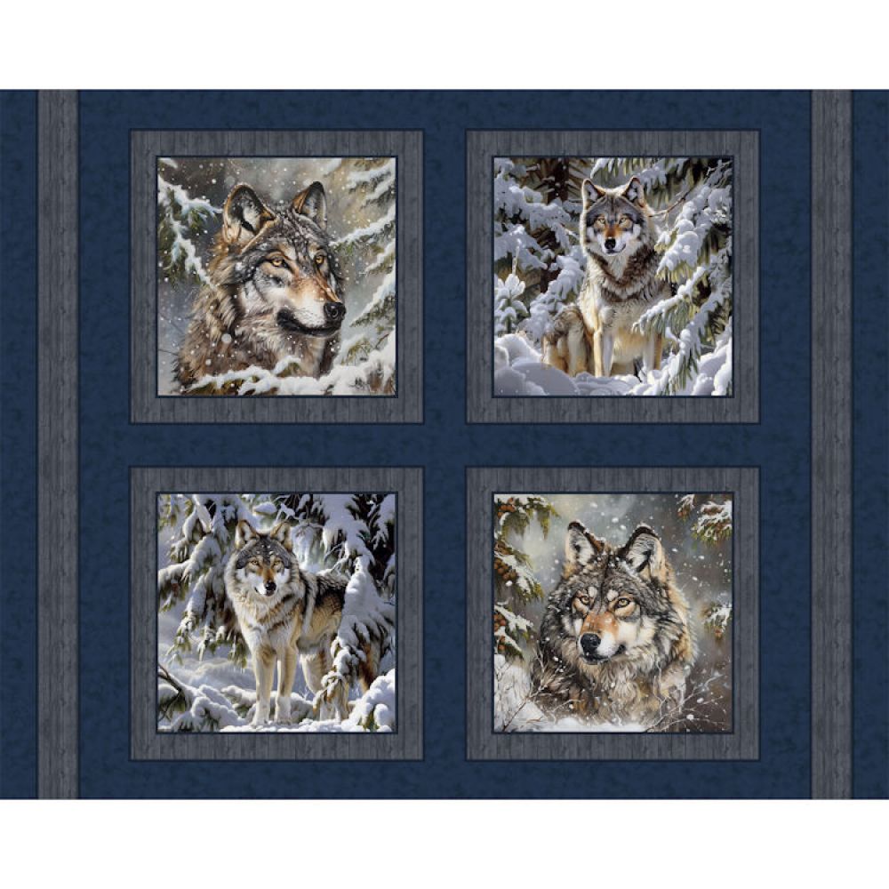 Snow Bound Pillow Fabric Panel