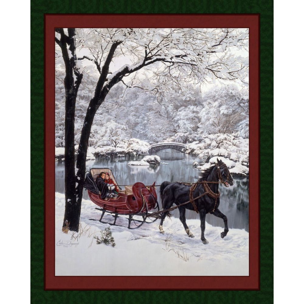Snow Glory Fabric Panel