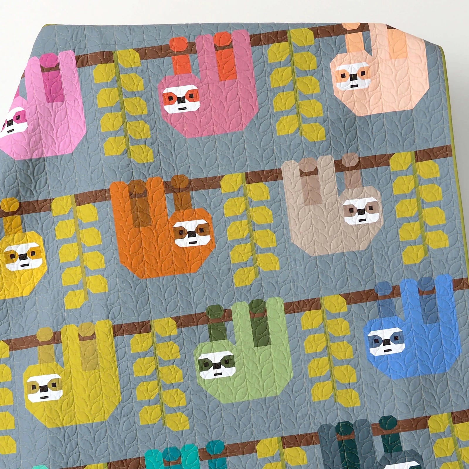 Elizabeth Hartman Snuggly Sloths Quilt Pattern