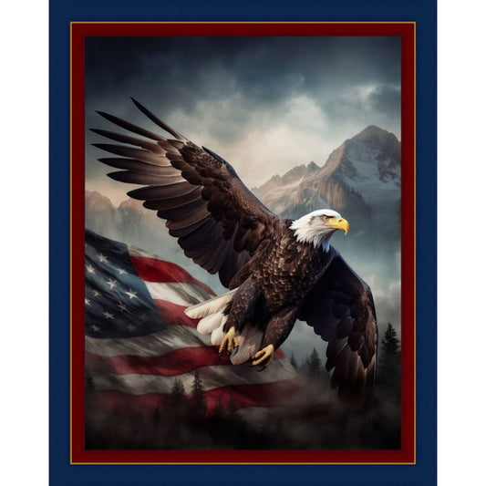 Soaring The Flag Fabric Panel