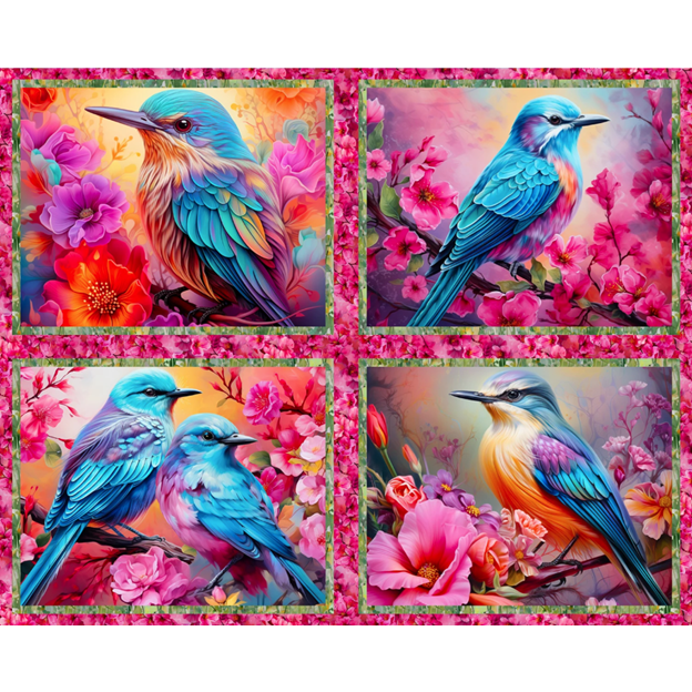 Spring Into Beauty Fabric Panel