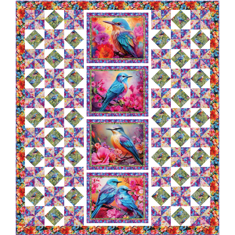 Free Feathered Friends Quilt Pattern