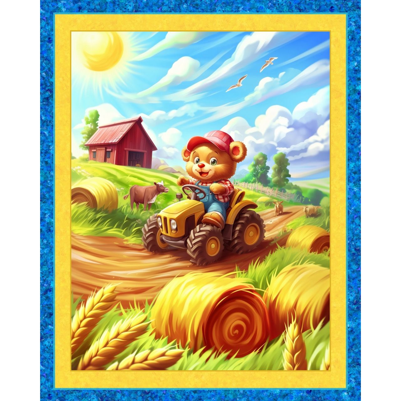 Sunny Bales Fabric Panel