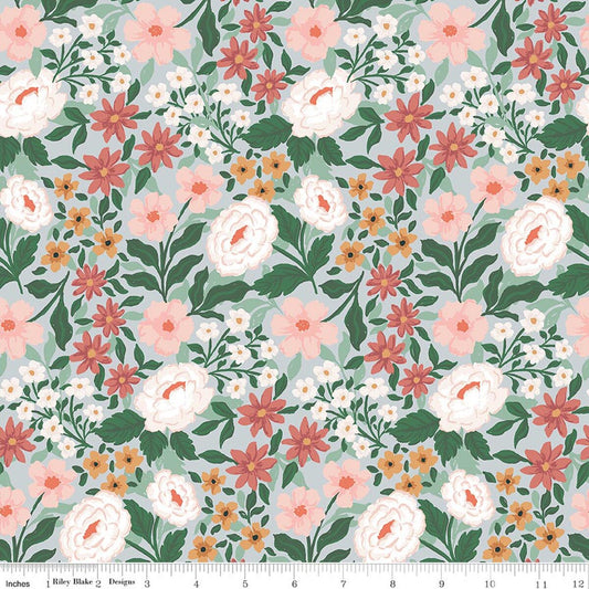 Sweet Cotton Tales Main Powder Fabric - By the yard