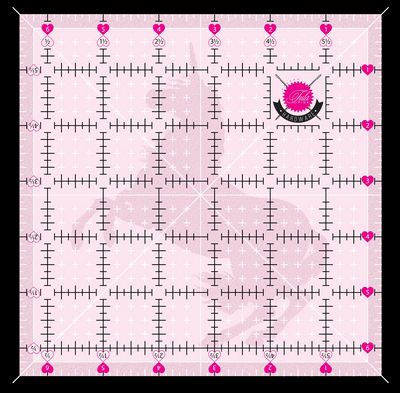 Tula Pink Ruler Unicorn 6.5in x 6.5in Non Slip
