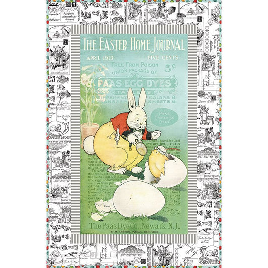 Free Egg Hunt Easter Home Journal Panel Quilt Pattern