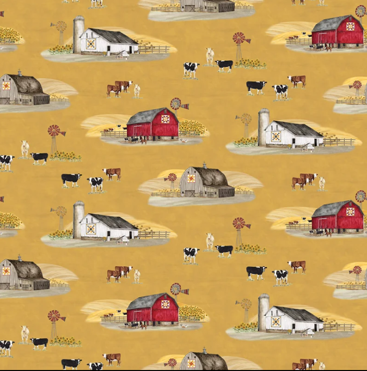 The Heartland Main Yellow Fabric