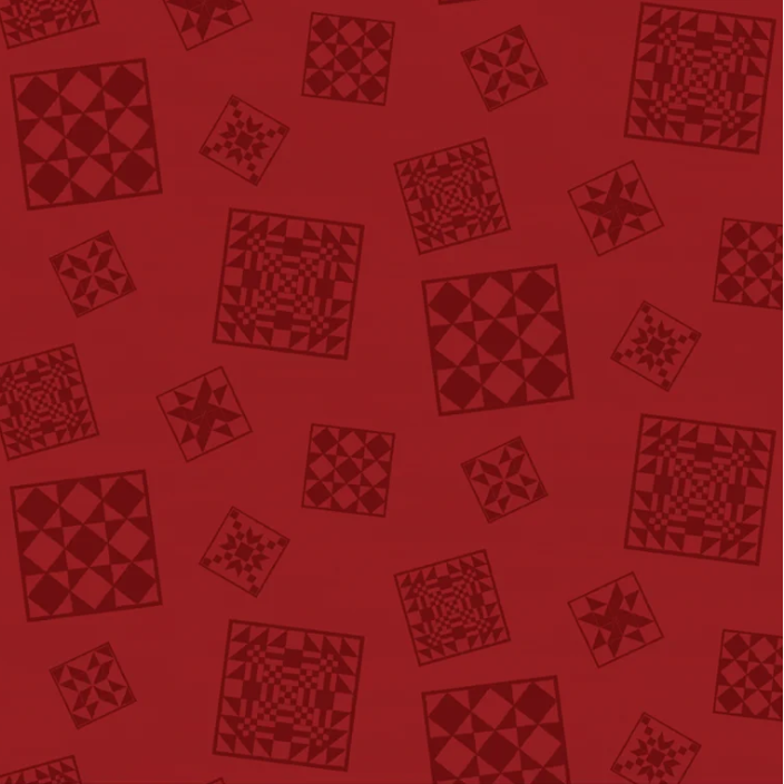 The Heartland Quilt Blocks Red Fabric