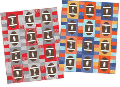 Cluck Cluck Sew Touchdown Football Quilt Pattern