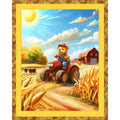 Tractor Teddy Fabric Panel