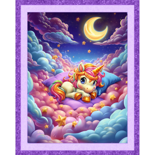 Unicorn Wishes Fabric Panel