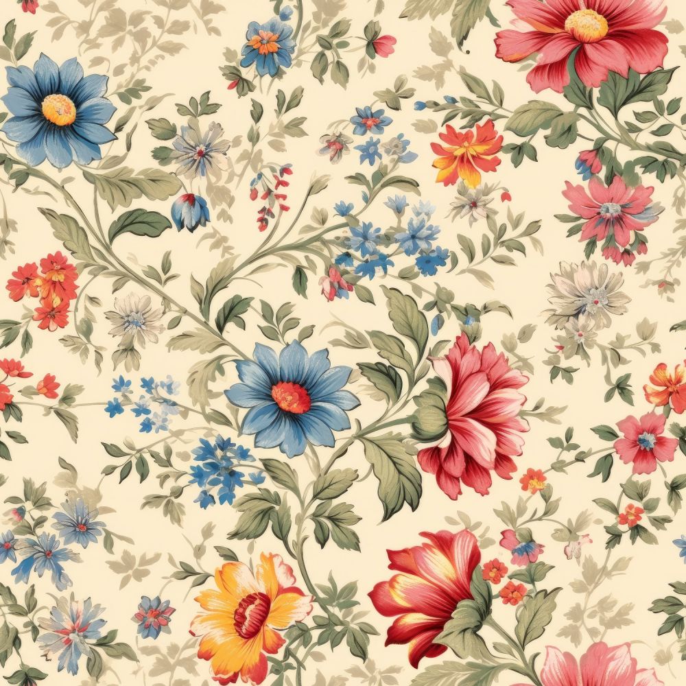 Vintage Florals Jeannie Fabric