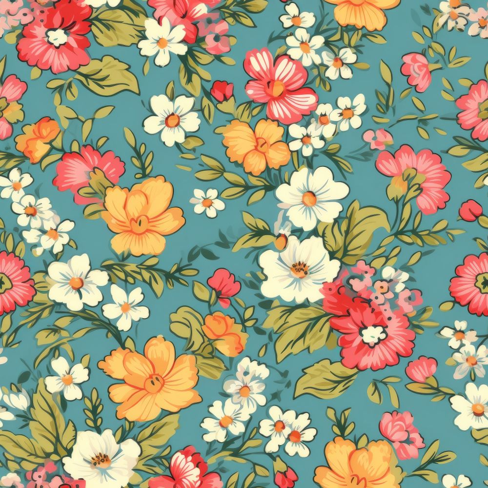 Vintage Florals Vivian Fabric