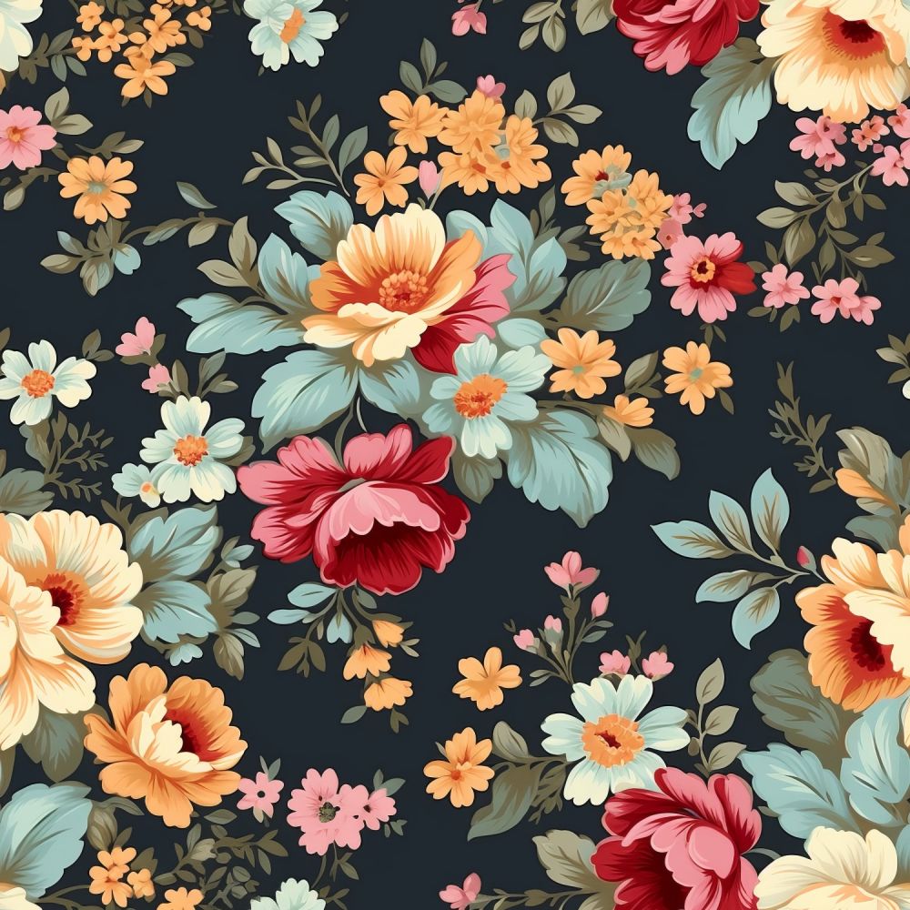 Vintage Florals Lillian Fabric