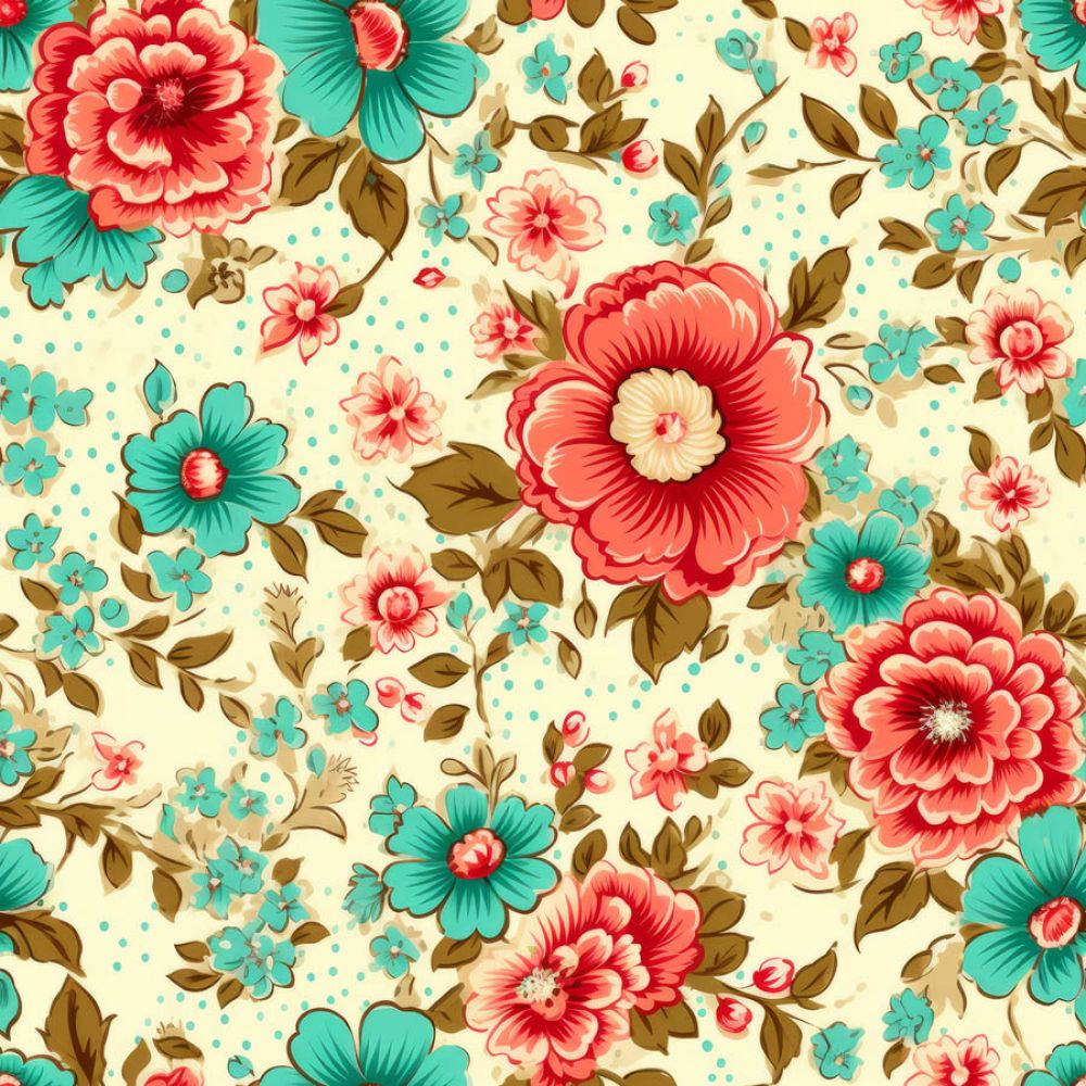Vintage Florals Sylvie Fabric
