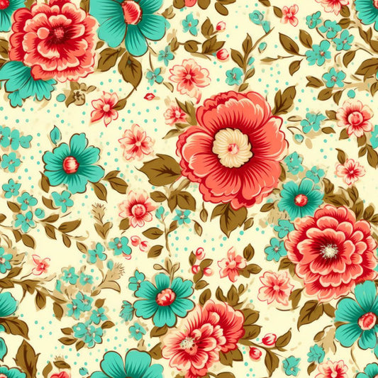 Vintage Florals Sylvie Fabric - By the yard