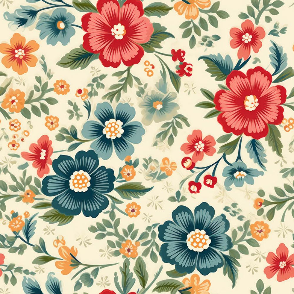 Vintage Florals Ada Fabric