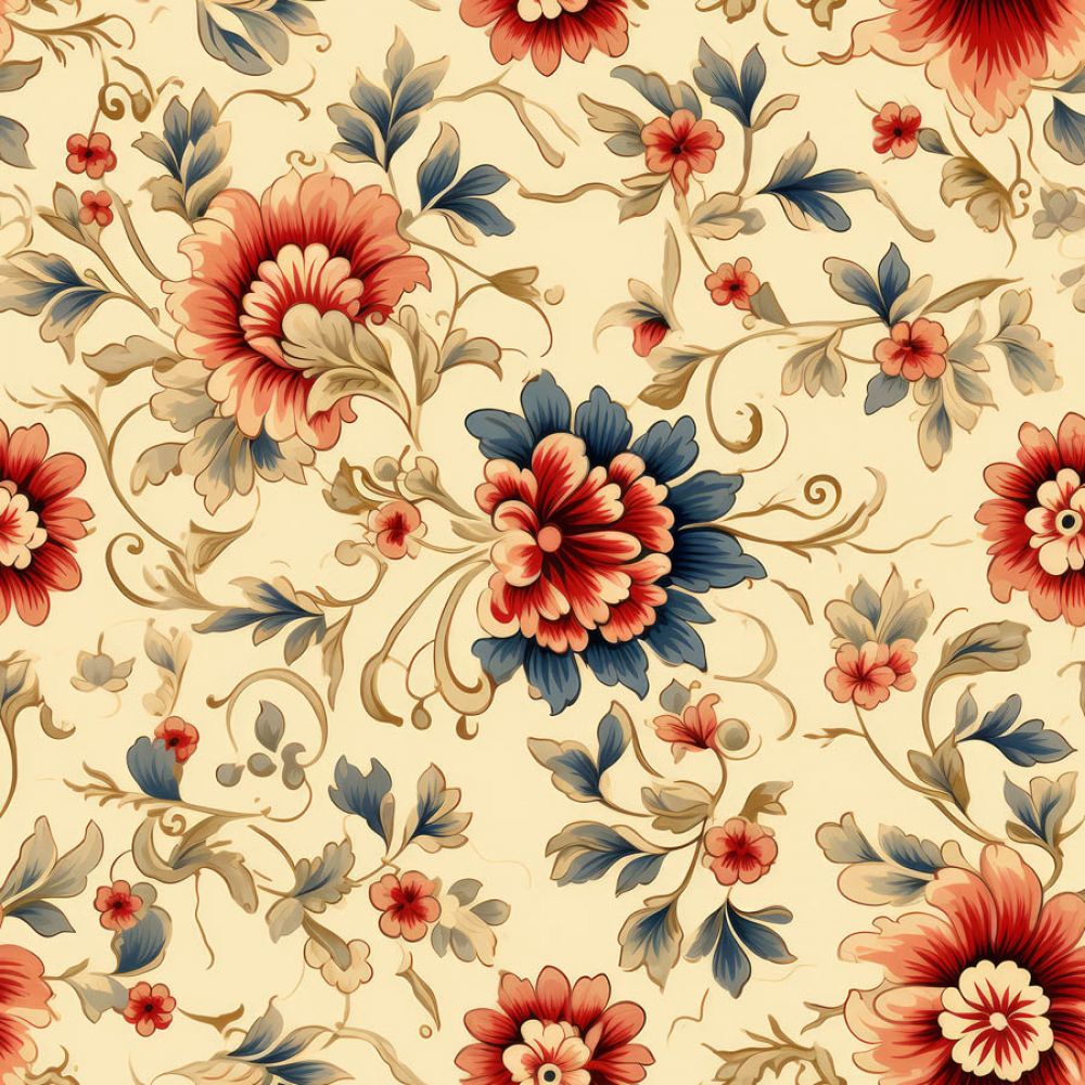 Vintage Florals Edith Fabric