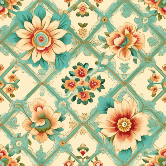 Vintage Florals Clara Fabric - By the yard