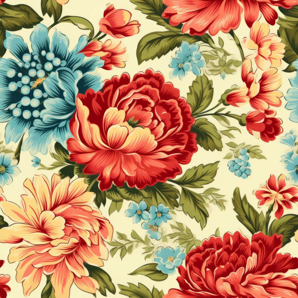 Vintage Florals Sadie Fabric