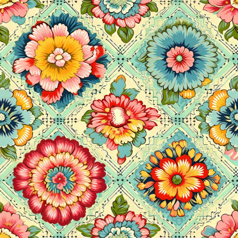 Vintage Florals Goldie Fabric