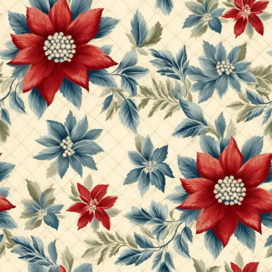 Vintage Florals Beatrice Fabric - By the yard