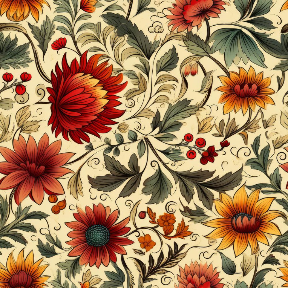 Vintage Florals Evelyn Fabric